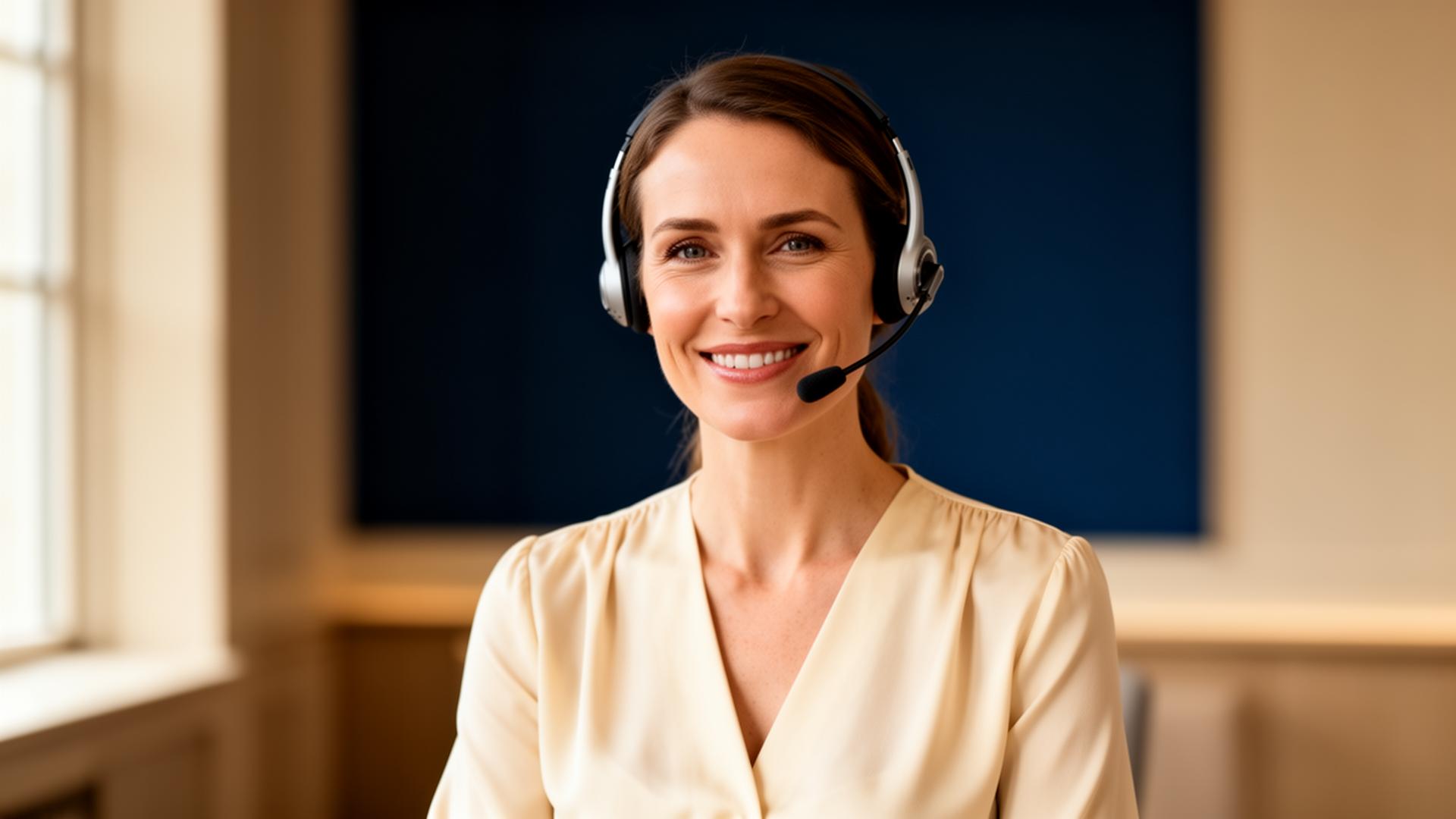 A calm British customer advocate ready to take on your call